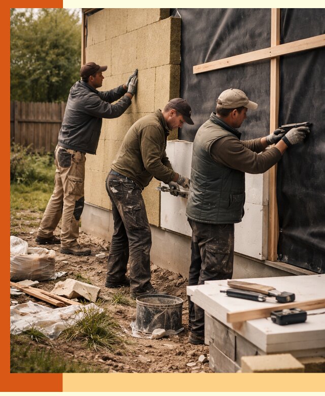 Утепление дачного дома под ключ в Малоярославце