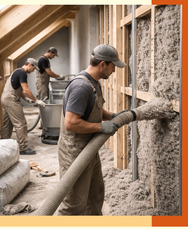 Утепление таунхауса эковатой в Малоярославце от 2275 руб./м² — монтаж и задувка | ТепломастерМлр