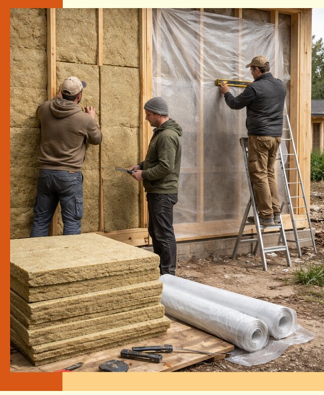 Утепление каркасного дома в Малоярославце под ключ с гарантией качества