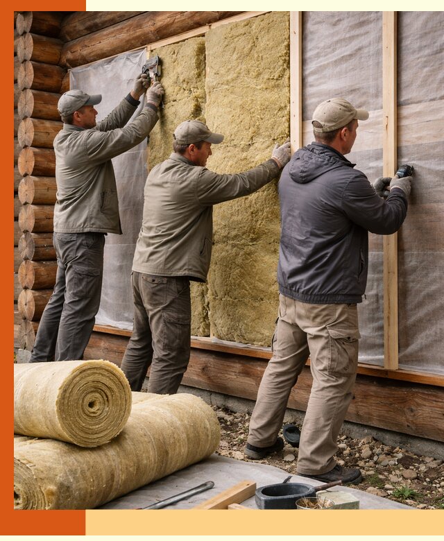 Утепление деревянного дома в Малоярославце эффективными технологиями