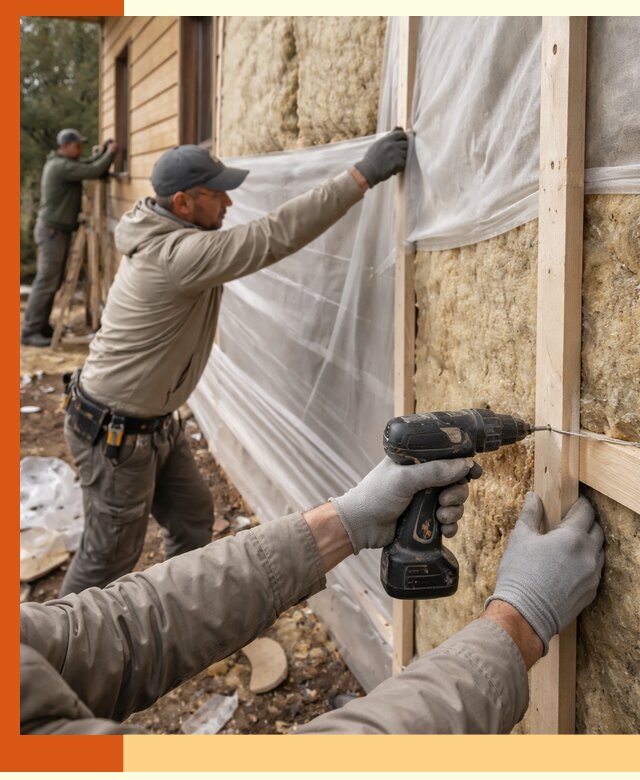 Утепление дома из бруса в Малоярославце качественно и долговечно