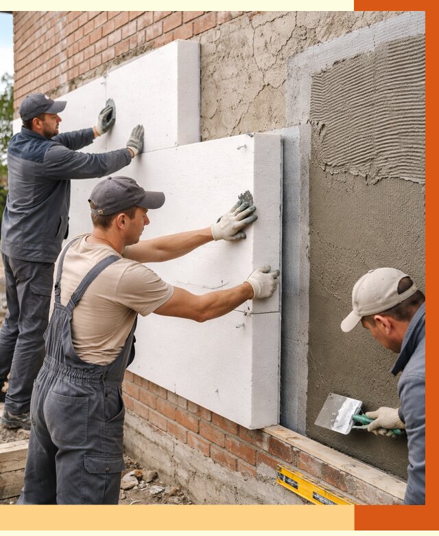 Утепление кирпичного дома в Малоярославце от 4344 руб. под ключ | ТепломастерМлр