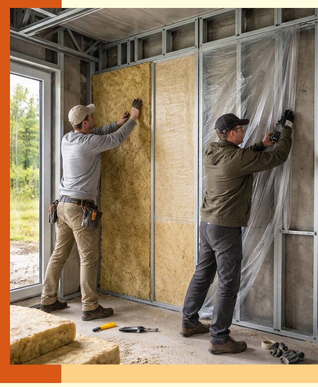 Утепление дома из ЛСТК в Малоярославце с гарантией качества и эффективности