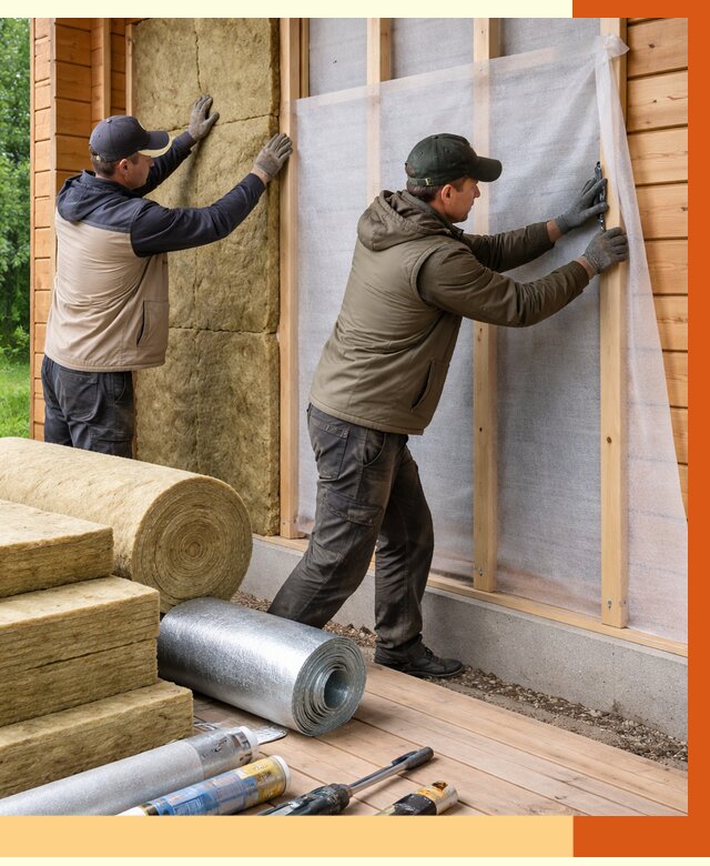 Утепление дома из двойного бруса в Малоярославце от 4964 руб./м² — ТепломастерМлр под ключ