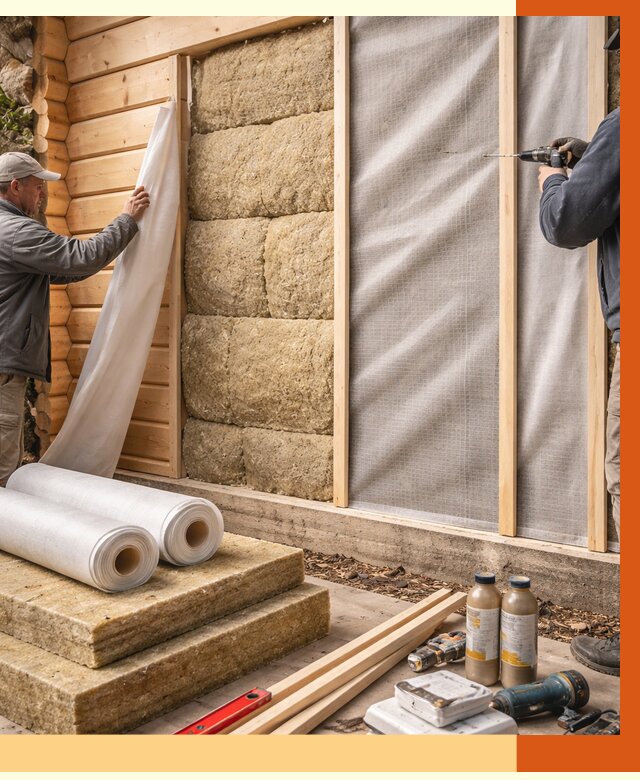 Утепление дома из минибруса в Малоярославце от 4654 руб/м2 — заказать профессионально | ТепломастерМлр