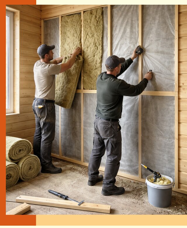 Утепление дома из минибруса в Малоярославце: комплексные теплоизоляционные работы