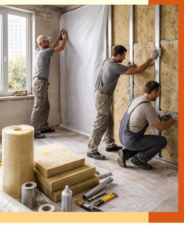 Утепление квартиры в Малоярославце от 4654 руб/м2 — утеплить квартиру изнутри и снаружи | ТепломастерМлр