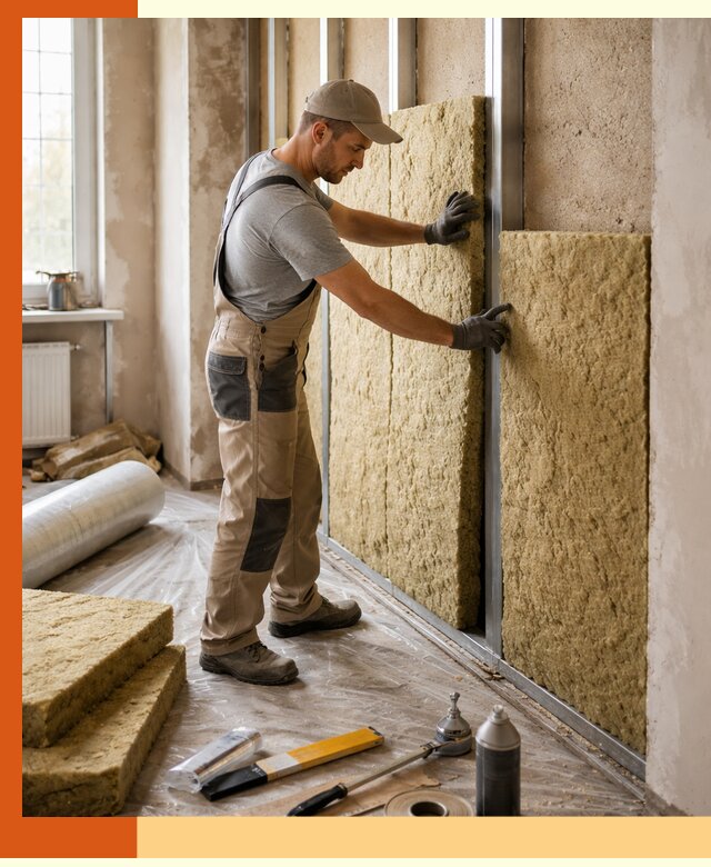 Утепление квартиры в Малоярославце — комплексная теплоизоляция стен и полов