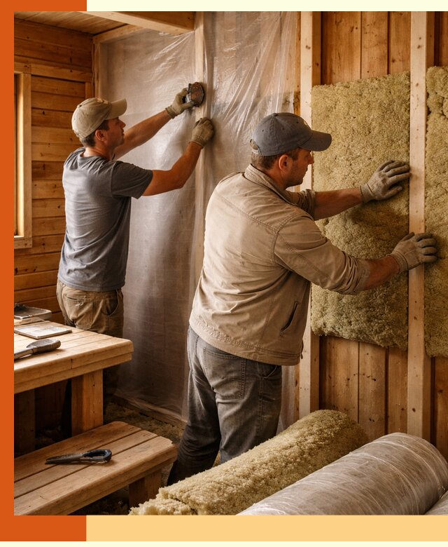 Утепление бани изнутри в Малоярославце качественно и недорого