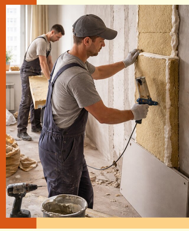 Утепление стен изнутри в Малоярославце — качественно и эффективно