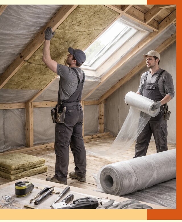 Утепление крыши изнутри мансарды в Малоярославце от 4344 руб./м² | ТепломастерМлр