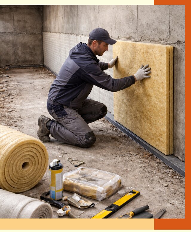 Утепление фундамента изнутри в Малоярославце от 4344 руб./м2 — работы под ключ | ТепломастерМлр