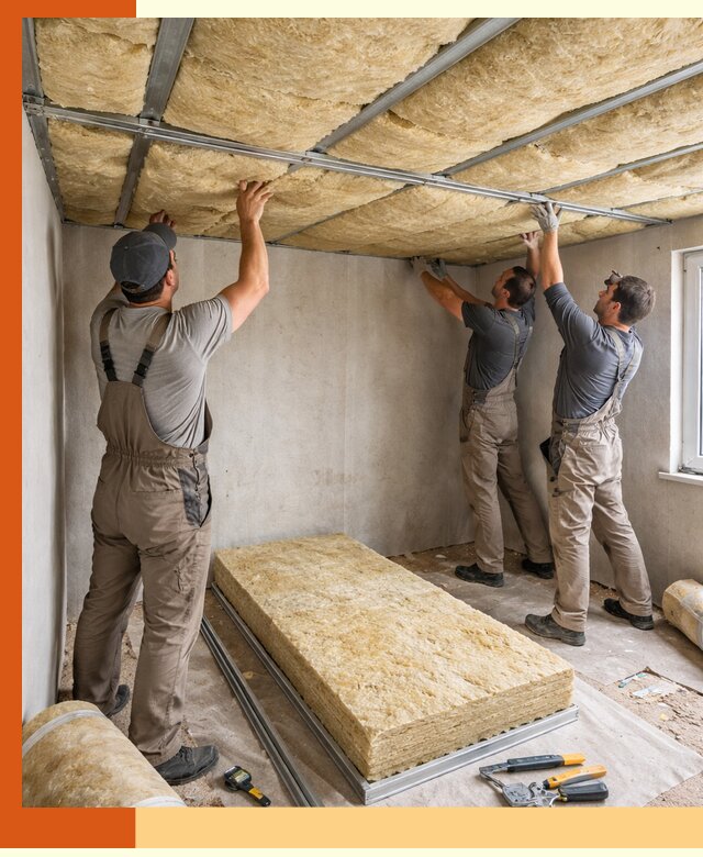 Утепление потолка в Малоярославце — тепло и без сквозняков