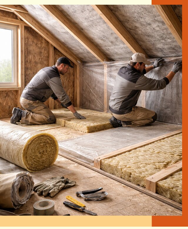Утепление чердака в Малоярославце от 7757 руб/м² — теплоизоляция и комплексное утепление под ключ | ТепломастерМлр