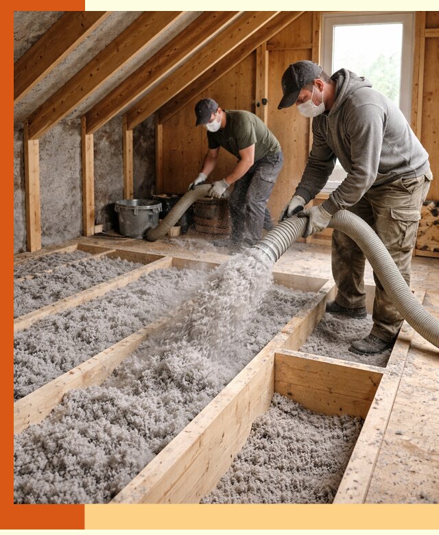 Утепление мансарды эковатой в Малоярославце с гарантией качества