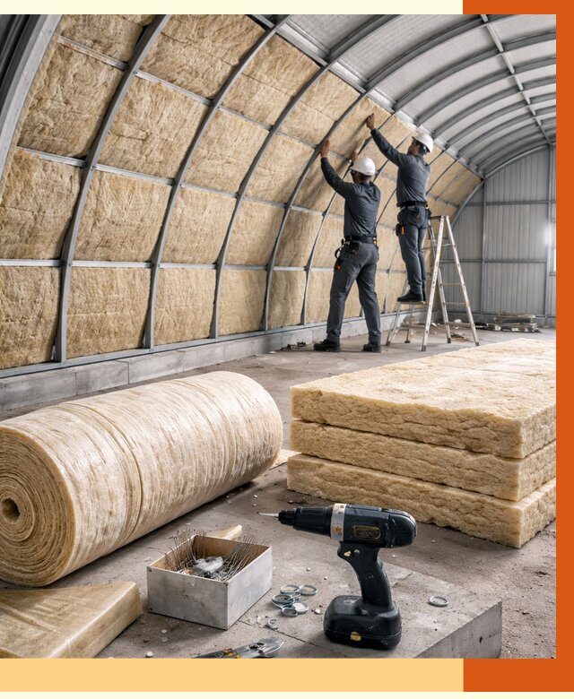 Утепление арочного ангара в Малоярославце от 3309 руб./м2 под ключ | ТепломастерМлр