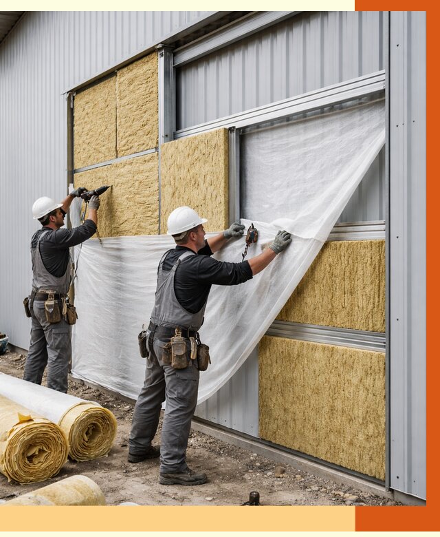 Утепление металлического склада в Малоярославце от 4654 руб/м2 — комплексное утепление под ключ | ТепломастерМлр