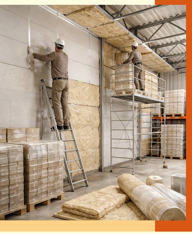 Утепление склада готовой продукции в Малоярославце от 2017 руб./м2 — комплексно | ТепломастерМлр