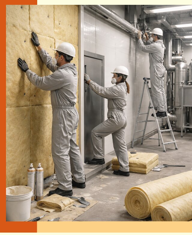 Утепление пищевого цеха под ключ в Малоярославце