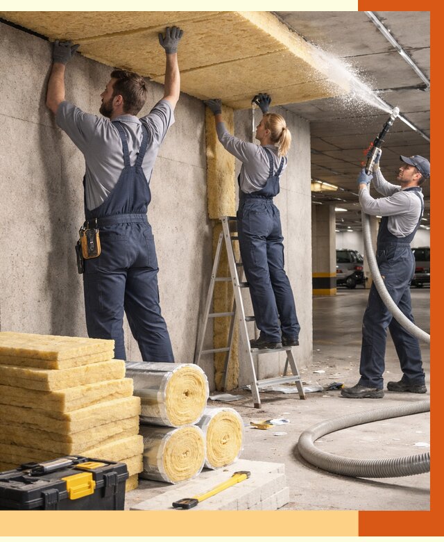 Утепление паркинга в Малоярославце от 7033 руб./м2 — работы под ключ | ТепломастерМлр