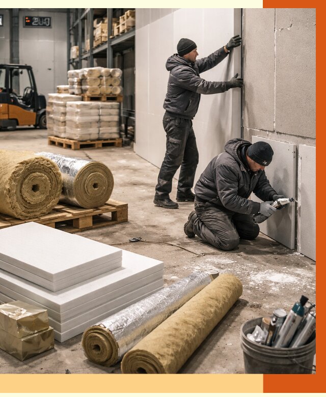 Утепление холодного склада в Малоярославце от 8791 руб/м2 — комплексное под ключ | ТепломастерМлр