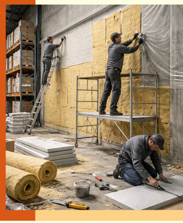 Утепление холодного склада под ключ в Малоярославце