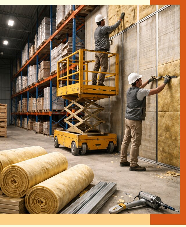 Утепление торгового склада в Малоярославце от 3309 руб/м2 — комплексно и под ключ | ТепломастерМлр