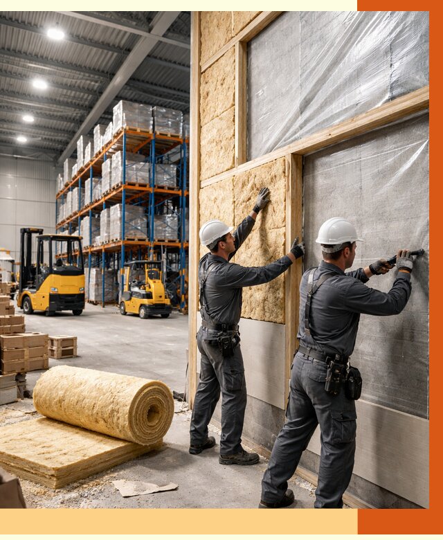 Утепление склада с техникой в Малоярославце от 4344 руб./м2 — комплексно под ключ | ТепломастерМлр