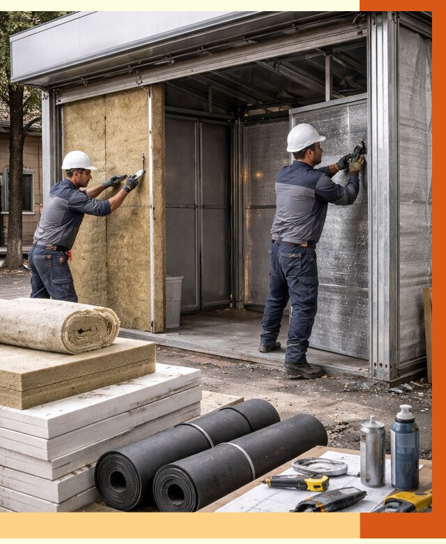 Утепление павильона шаурма в Малоярославце под ключ от 1241 руб. за м² | ТепломастерМлр