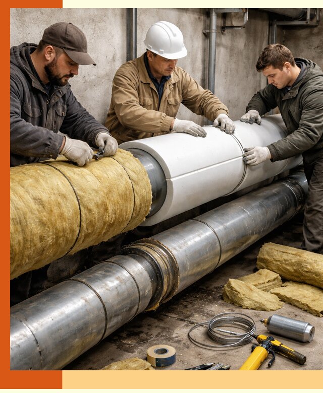 Утепление трубопровода в Малоярославце с гарантией энергоэффективности
