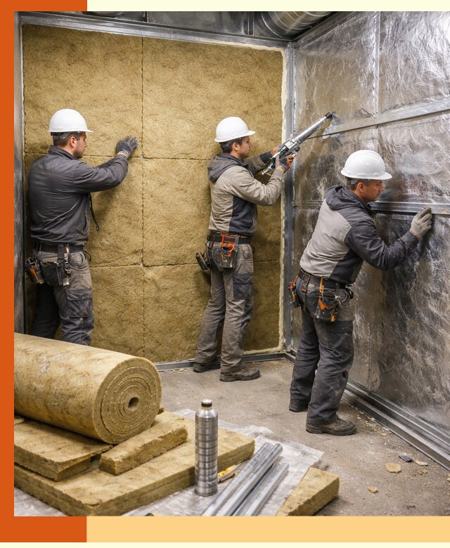 Утепление венткамеры в Малоярославце — качественная теплоизоляция и шумопоглощение