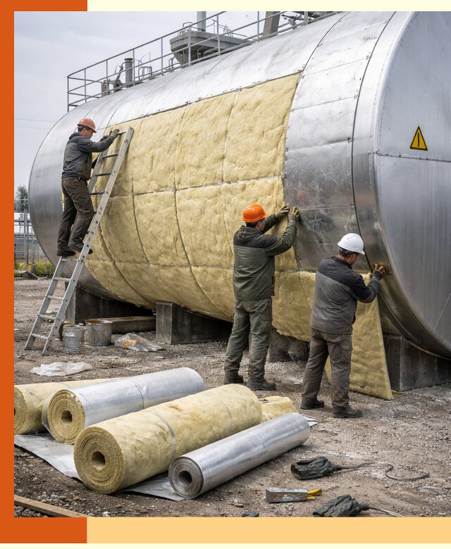 Утепление резервуаров с топливом в Малоярославце надежно и экономично