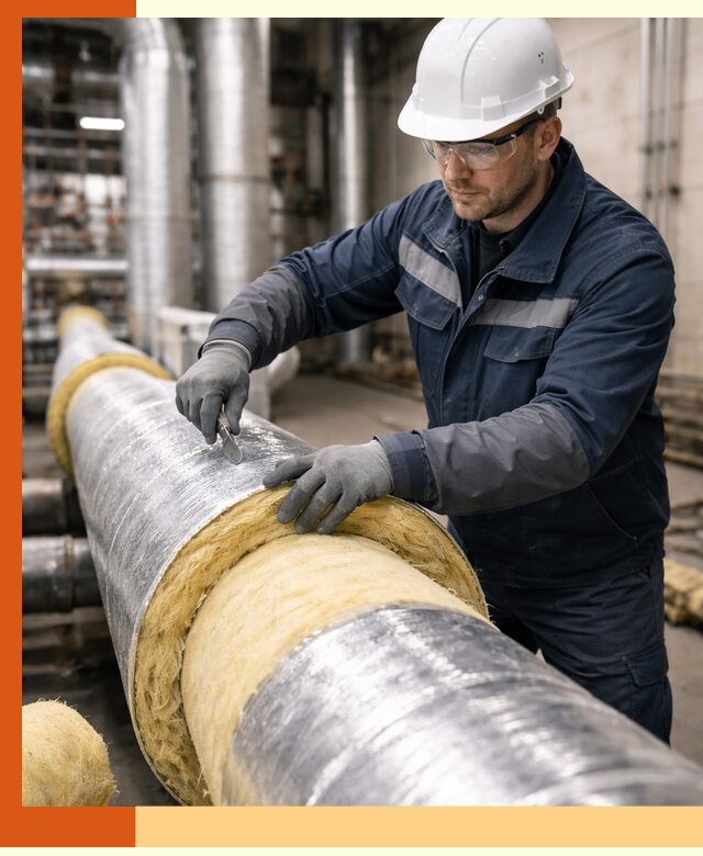 Утепление технологического оборудования и заводских установок в Малоярославце