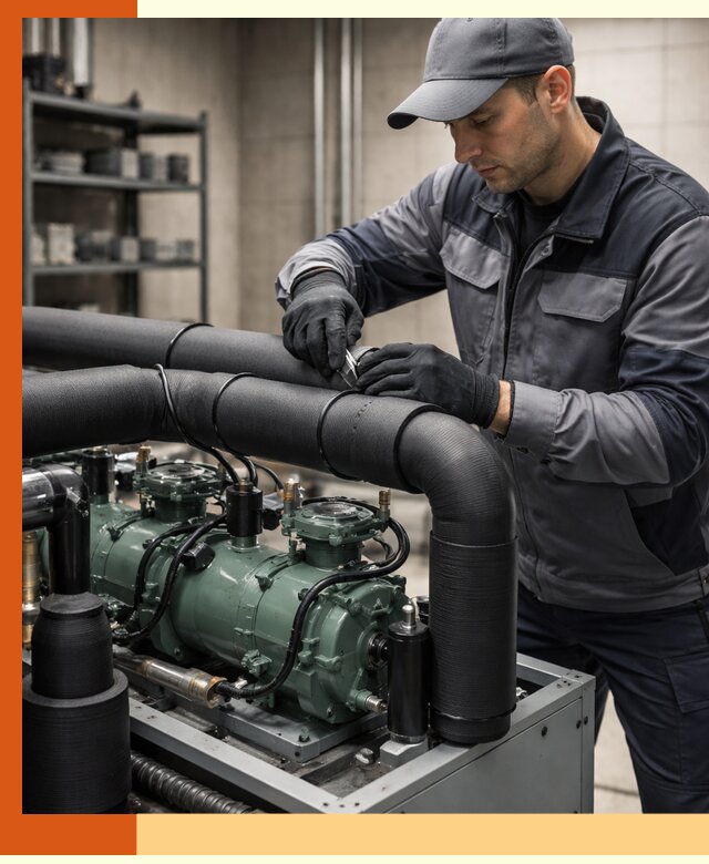 Утепление холодильного агрегата и теплоизоляция в Малоярославце