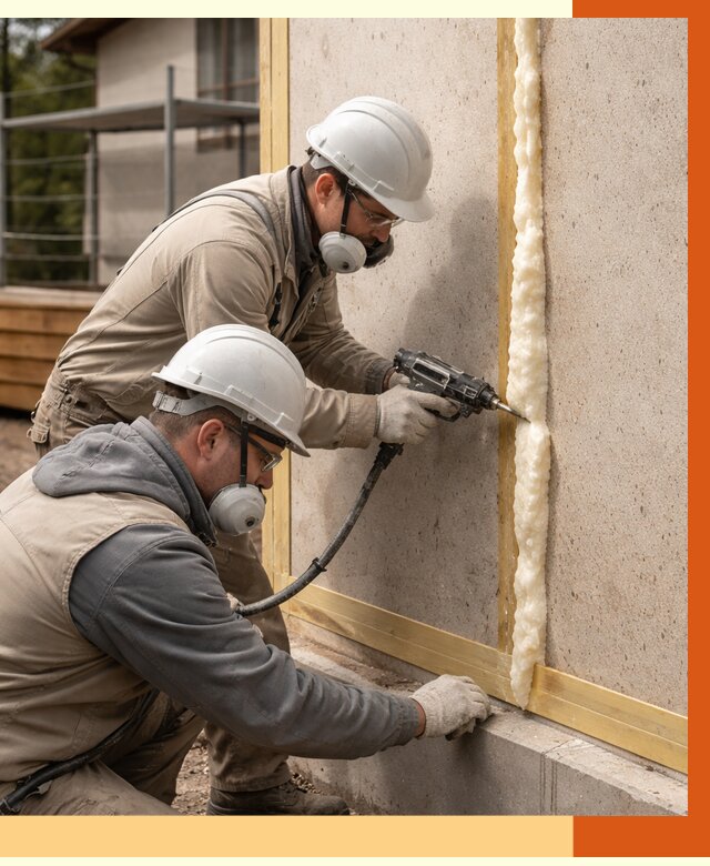 Утепление сип панелей ППУ в Малоярославце от 4964 руб. под ключ | ТепломастерМлр