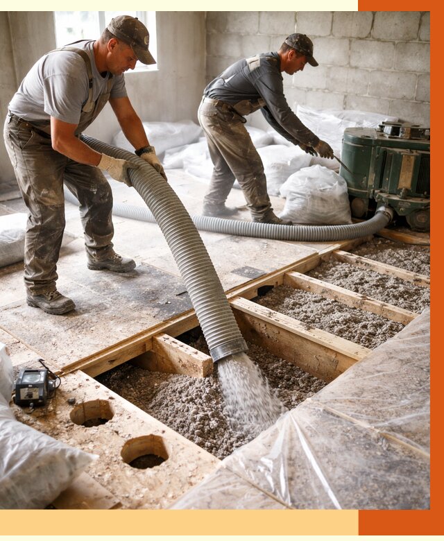 Заполнение пустот перекрытий в Малоярославце от 4654 руб. под ключ | ТепломастерМлр