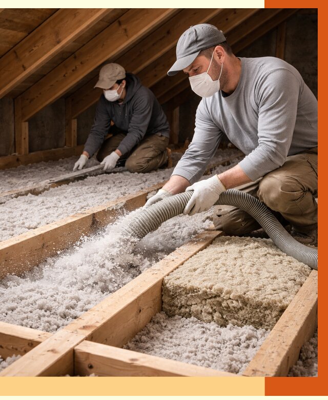 Заполнение полостей чердачного перекрытия в Малоярославце от 4654 руб. | ТепломастерМлр