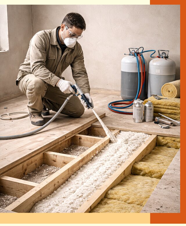 Заполнение полостей межэтажного перекрытия в Малоярославце от 4344 руб. | ТепломастерМлр