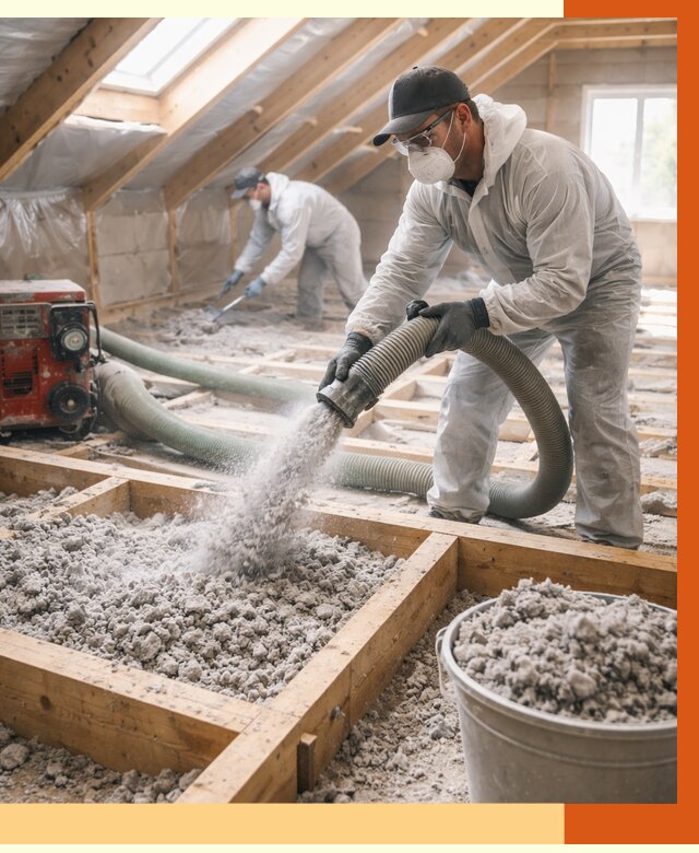 Утепление эковатой в Малоярославце от 3051 руб./м2 — монтаж и задувка | ТепломастерМлр