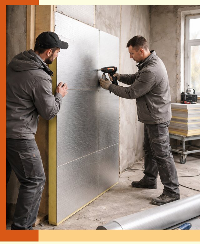 Утепление PIR панелями домов и зданий в Малоярославце