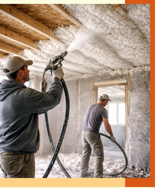 Утепление пеноизолом в Малоярославце от 1655 руб./м2 под ключ | ТепломастерМлр