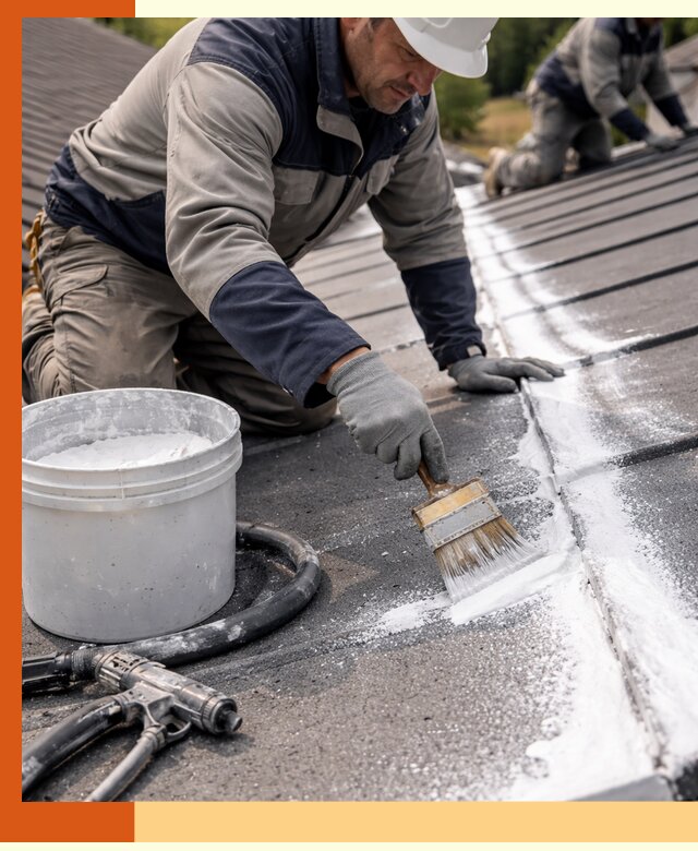 Утепление кровли жидкой теплоизоляцией в Малоярославце