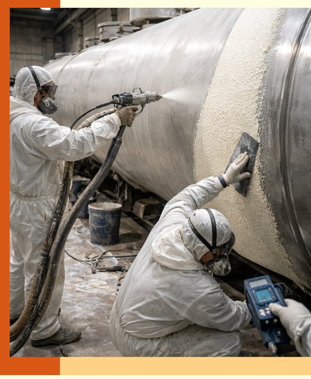 Утепление автоцистерн жидкой теплоизоляцией в Малоярославце