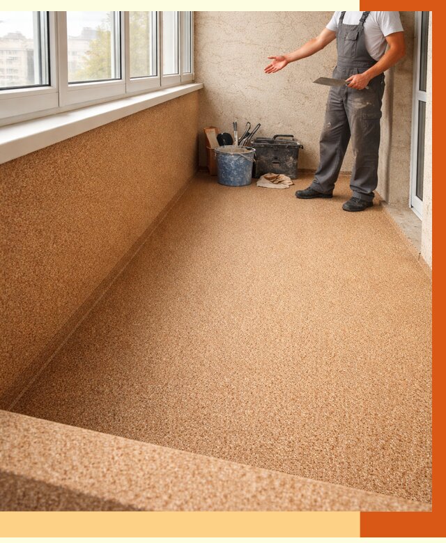 Утепление балкона жидкой пробкой в Малоярославце от 3775 руб/м² под ключ | ТепломастерМлр