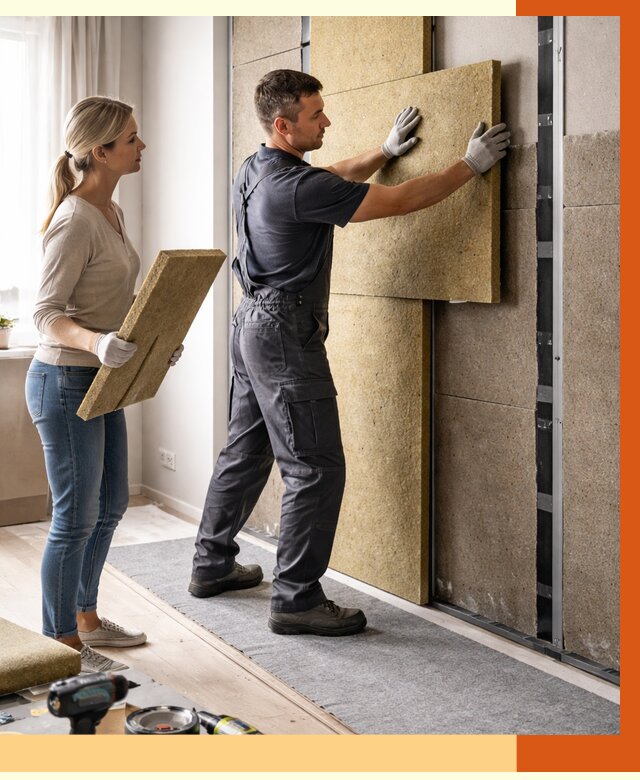 Профессиональная шумоизоляция квартиры в Малоярославце от 7757 руб. за м2 | ТепломастерМлр