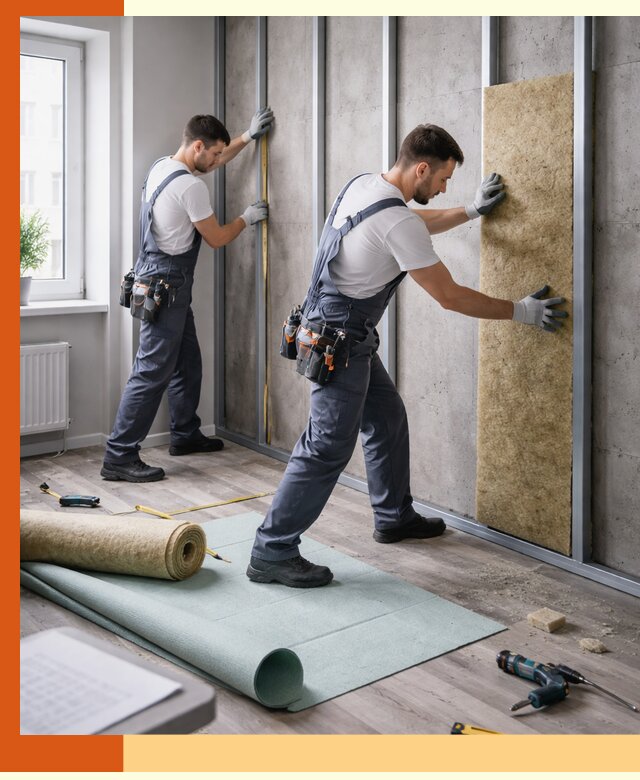 Шумоизоляция квартиры под ключ в Малоярославце — профессионально и гарантированно