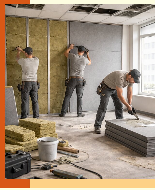 Профессиональная шумоизоляция офисов в Малоярославце для комфорта сотрудников