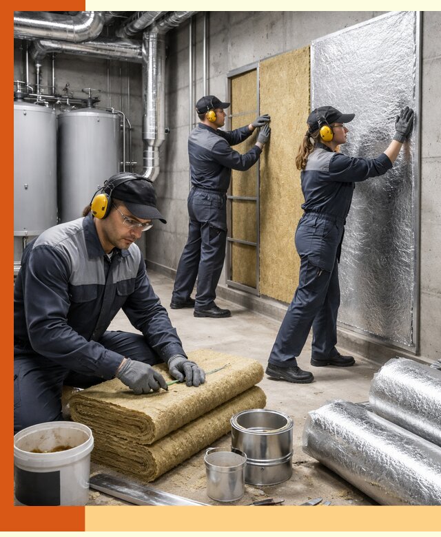 Шумоизоляция котельной в Малоярославце: профессиональный монтаж и материалы