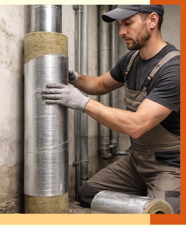 Шумоизоляция труб в Малоярославце от 1241 руб. — шумоподавление и звукоизоляция труб | ТепломастерМлр