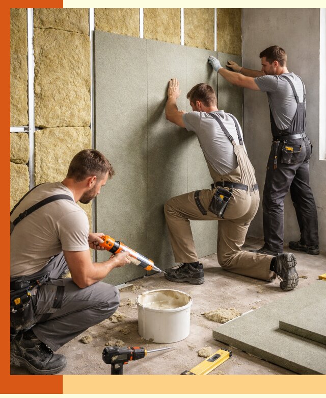 Профессиональная шумоизоляция стен в Малоярославце для квартир и домов